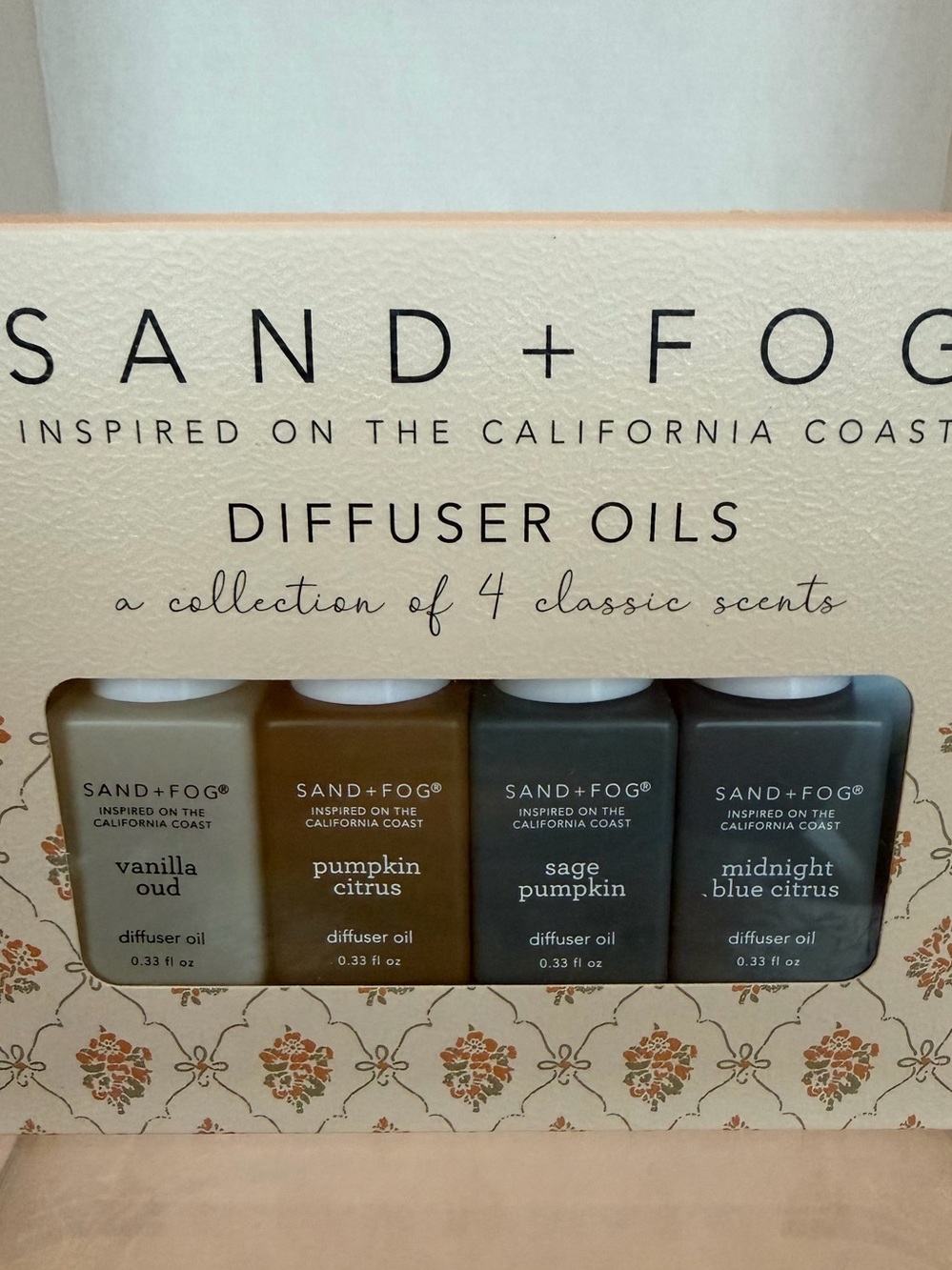 SAND + FOG Fall Pumpkin Citrus Scents Diffuser Oils Set NIB - Picture 3 of 5